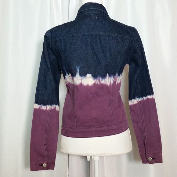 Karl Kani KK2 Bohemian Jean Jacket Small Purple Tie Dye - Picture 2 of 10
